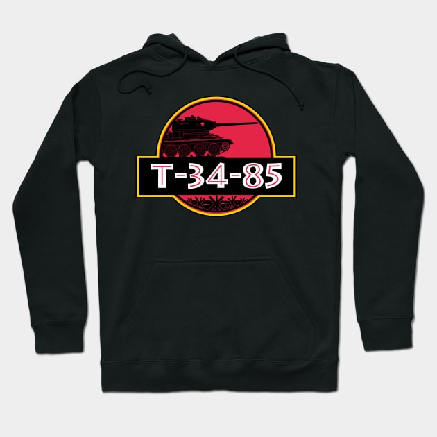 T-34-85 as a dinosaur! Hoodie by FAawRay